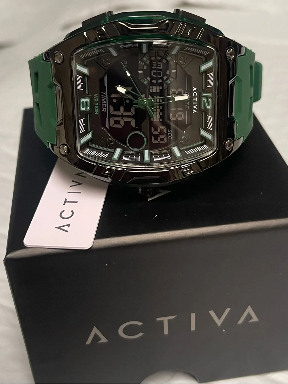 Actival Venzis X Invicta Analog Digital Men's Watch - 50mm. Army Green new